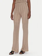 Spodnie damskie - Marciano Guess Spodnie materiałowe 5GGB32 5811Z Beżowy Regular Fit - miniaturka - grafika 1