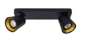Lampy ścienne - Lucide Preston 09928/10/30 kinkiet lampa ścienna spot 2x5W GU10 czarny - miniaturka - grafika 1