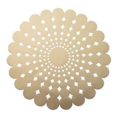 Obrusy i serwetki - Mata stołowa Glamour 38 cm kwiat złoty Ambition - miniaturka - grafika 1