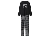 Piżamy męskie - esmara Men Piżama flanelowa męska z bawełny (Czarny, S (44/46)) - miniaturka - grafika 1