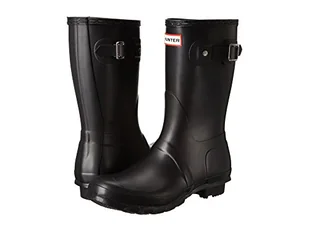 Hunter oryginalne kalosze damskie Short Gloss, czarny - czarny Black - 38 EU - Kalosze damskie - miniaturka - grafika 1