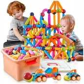 Klocki - Duże Klocki Magnetyczne Konstrukcyjne Edukacyjne Sticks Patyczki Xxl 115 El - miniaturka - grafika 1