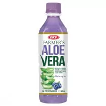 Okf Napój Farmers Aloe Vera z cząstkami aloesu Blueberry 500 ml - Soki i napoje niegazowane - miniaturka - grafika 1