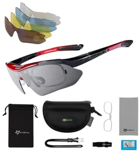 Okulary przeciwsłoneczne rowerowe - 5 wymiennych soczewek + wkładka korekcyjna 10001 - Okulary sportowe - miniaturka - grafika 1