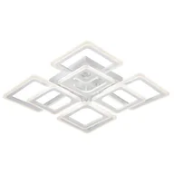 Lampy sufitowe - VEN Sufitowa lampa geometryczna W7118A-4+4 biała LED 184W do kuchni - miniaturka - grafika 1