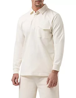Bluzy męskie - Pierre Cardin Męska bluza polo Rugby, perłowo-biała, M, biały perłowy, M - grafika 1