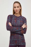 Bielizna sportowa damska - Smartwool longsleeve funkcyjny Classic Thermal Merino kolor niebieski - miniaturka - grafika 1