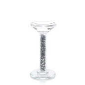 Świeczniki - Świecznik kryształowy z pirytem Ø9.5x19cm - miniaturka - grafika 1