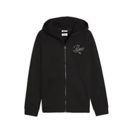 Bluzy dla chłopców - PUMA Chłopięca bluza z kapturem Ess Script na zamek błyskawiczny Fl G Coat (1 szt.) - miniaturka - grafika 1