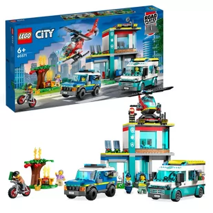 LEGO City Parking dla pojazdów uprzywilejowanych 60371 - Klocki - miniaturka - grafika 1