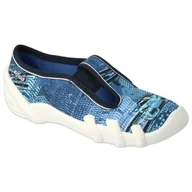 Buty dla dziewczynek - Befado obuwie dziecięce 290X270 granatowe niebieskie - miniaturka - grafika 1