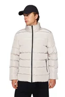 Kurtki męskie - TRENDYOL MAN KURTKA MĘSKA PIKOWANA BEŻOWA Z ZAMKIEM DO BIODER XL 5DA - miniaturka - grafika 1