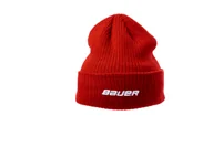 Czapki damskie - Czapka Bauer Team Ribbed Toque Red Senior - miniaturka - grafika 1