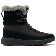 Śniegowce damskie - Buty Columbia Autumn Slopeside Peak Luxe 2104991010 - czarne - miniaturka - grafika 1