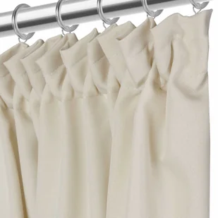 Jasny Beż Zasłona Gotowa Do Salonu Na Taśmie 140x300 VIVA - Zasłony - miniaturka - grafika 1