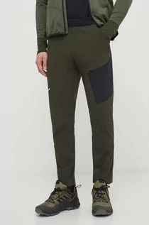 Spodnie sportowe męskie - Salewa spodnie outdoorowe Pedroc 2 kolor zielony - grafika 1