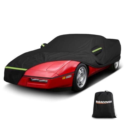 Pokrowiec na samochód C4 Corvette wodoodporny, ochrona przed słońcem i ciepłem, na zewnątrz, pełne pokrowce z zamkiem błyskawicznym po stronie kierowcy, wiatroszczelny, wytrzymały, na każdą pogodę,