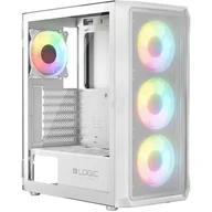 Obudowy komputerowe - LOGIC OBUDOWA PORTOS ARGB MIDI USB 3.0 WHITE - miniaturka - grafika 1