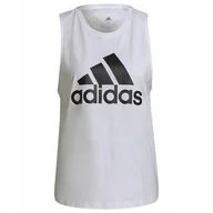 Koszulki i topy damskie - Koszulka damska adidas Essentials Big L biała H10199 XL - miniaturka - grafika 1