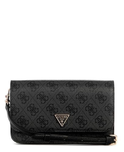 GUESS Noelle II organizer na klapę crossbody, logo węglowe, jeden rozmiar