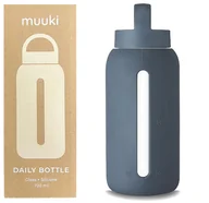 Shakery i bidony sportowe - Muuki Butelka Motywacyjna Na Wodę, Szklana, 720ml Smoke Grey - miniaturka - grafika 1