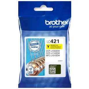 Tusz Oryginalny Brother LC-421 Y (LC421Y) (Żółty) - Tusze oryginalne - miniaturka - grafika 1