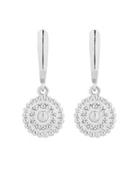 Kolczyki - Srebrne kolczyki z rozetami - miniaturka - grafika 1