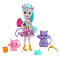 Enchantimals Lalka Rodzina Smoki Deanna Dragon GYJ09 Mattel ** KUP Z DOSTAWĄ TEGO SAMEGO DNIA DO NAJWIĘKSZYCH MIAST ** 0000044755 - Lalki dla dziewczynek - miniaturka - grafika 1