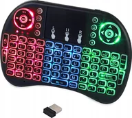 Klawiatury - Verk Group KLAWIATURA BEZPRZEWODOWA MINI PODŚWIEWTLANA TV LED - miniaturka - grafika 1