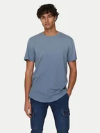 Koszulki męskie - Only & Sons T-Shirt Matt 22002973 Niebieski Regular Fit - miniaturka - grafika 1