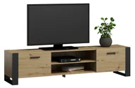 Szafki RTV - Nowoczesna szafka RTV dąb artisan 185 cm M6-A03 - miniaturka - grafika 1