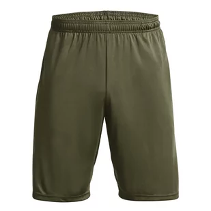 Męskie spodenki treningowe UNDER ARMOUR TECH GRAPHIC SHORT - oliwkowe/khaki - Spodnie sportowe męskie - miniaturka - grafika 1