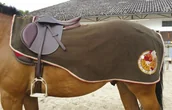 Derki dla konia - Equi-Theme Derka treningowa polarowa CSI 5* - brązowy - miniaturka - grafika 1