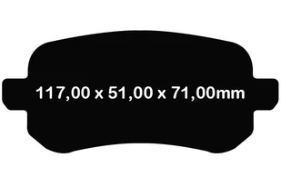 Tylne klocki Ultimax2 + tarcze hamulcowe 305mm EBC seria PREMIUM Chrysler Voyager Town Country 2008- - Tarcze hamulcowe - miniaturka - grafika 5