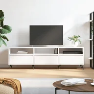 Szafki RTV - vidaXL Szafka pod TV, biała, 150x30x44,5 cm, materiał drewnopochodny - miniaturka - grafika 1