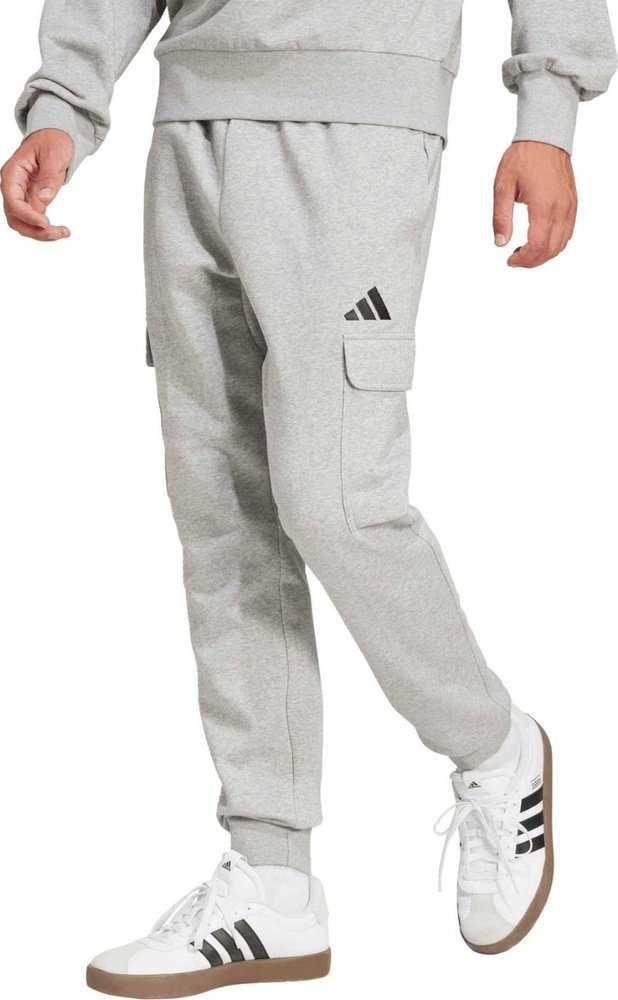 Adidas Spodnie męskie adidas Essentials Feelcozy Cargo jasnoszare JE3823 S