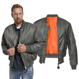 Kurtka BRANDIT MA1 Bomber Jacket Anthrazit M - Odzież taktyczna i umundurowanie - miniaturka - grafika 1