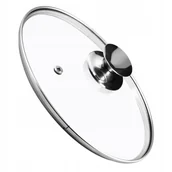 Pokrywki - Pokrywa żaroodporna ze srebrnym uchwytem Salerno 30 cm - miniaturka - grafika 1