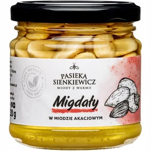 MIGDAŁY W MIODZIE 220g - Miód - miniaturka - grafika 1