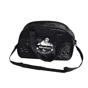 Bobby Aventure - Transport dla kotów i małych psów 50 x 32 x 30 CM - torba na psy, koty z paskiem na ramię, plecak dla zwierząt domowych, czarny, 45 x 18x30 CM - (maks. 6 kg) - Torebki damskie - miniaturka - grafika 1