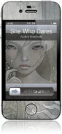 Etui i futerały do telefonów - GelaSkins Zierschutzfolie für iPhone 4 - She Who Dares - miniaturka - grafika 1