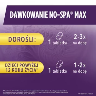 SANOFI AVENTIS SP. Z O.O. CHINOIN PHARMACEUTICAL AND CHEMICAL WORKS No-Spa MAX (Forte) 80 mg 20 tabl.powl. - Leki przeciwbólowe - miniaturka - grafika 2