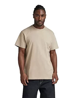Koszulki męskie - G-STAR RAW Męski t-shirt, beżowy (Spray Green C336-D606), L, beżowy (Spray Green C336-d606), L - grafika 1