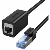 Kable miedziane - UGREEN Kabel sieciowy UGREEN NW192 przedłużacz Ethernet RJ45, Cat. 8, S/FTP, 1m (czarny) - miniaturka - grafika 1