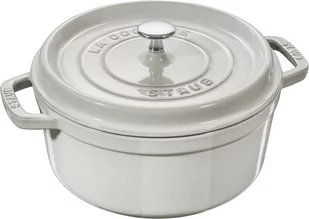 Staub Garnek żeliwny okrągły La Cocotte 3,8 L biała trufla 40501-412-0 - Garnki - miniaturka - grafika 1
