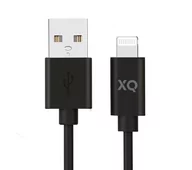 Akcesoria do tabletów i e-booków - Xqisit Lightning - USB-A 2.0 1,5m (czarny) - miniaturka - grafika 1