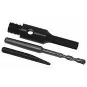 Wiertła - Dedra Adaptor SDS, wiertło pilot (100mm), wybijak, kpl. H1226 - miniaturka - grafika 1