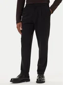 Spodnie męskie - Calvin Klein Chinosy LV04LE613G Czarny Slim Fit - miniaturka - grafika 1