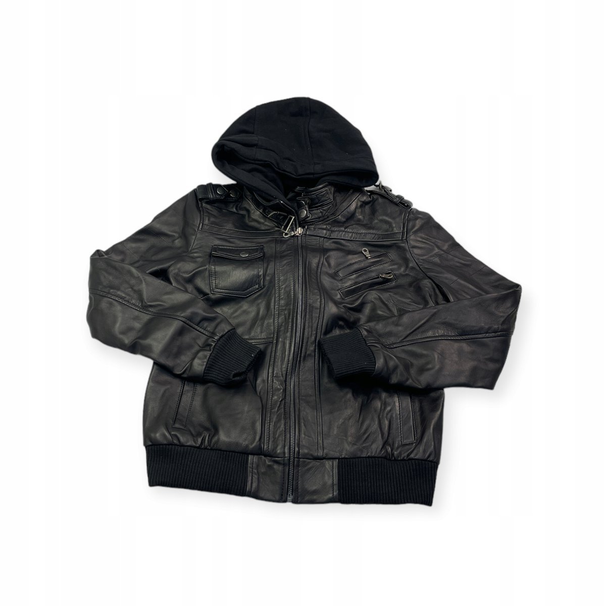 Skórzana kurtka damska ramoneska Real Leather L