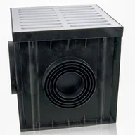 Rynny i akcesoria - Studnia 300 x 300 krata PVC A15 popiel ø75, 90, 110, 125, 140, 160 cm MAXPOL - miniaturka - grafika 1